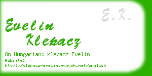 evelin klepacz business card